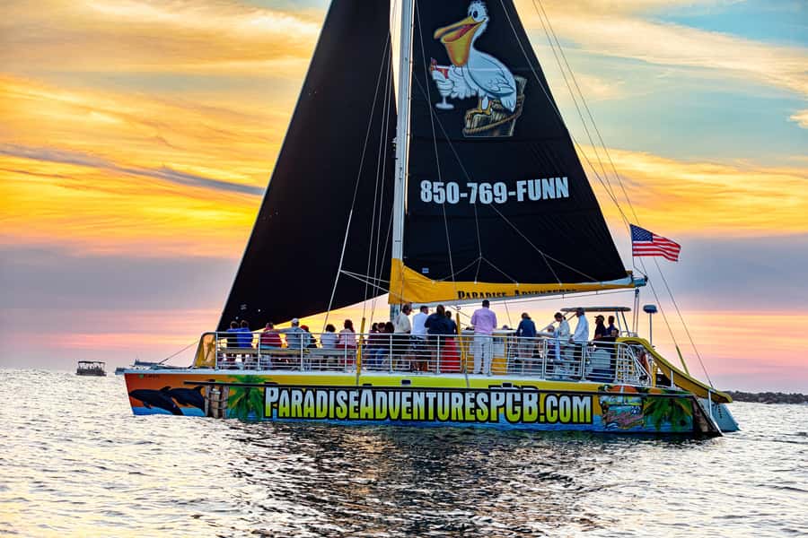 Panama City Beach: Sunset Sail on the Privateer Catamaran - The Sunset Is the Main Event