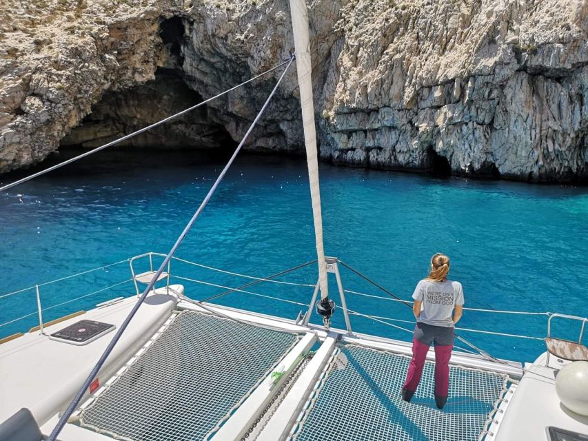 Paros: Catamaran Cruise with Swimming, Meal and Drinks - Pickup from Paros and the morning departure