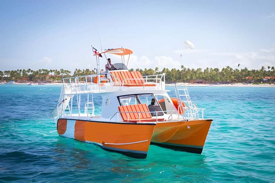 Party Boat Catamaran Excursion with snorkeling, BBQ & music - BBQ lunch, rum, beer, and music on board