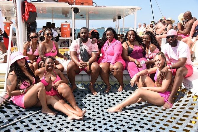 PARTY Catamaran Cruise with Snorkeling Rick's Cafe ADULTS ONLY - Sailing beside Seven Mile Beach and the West End