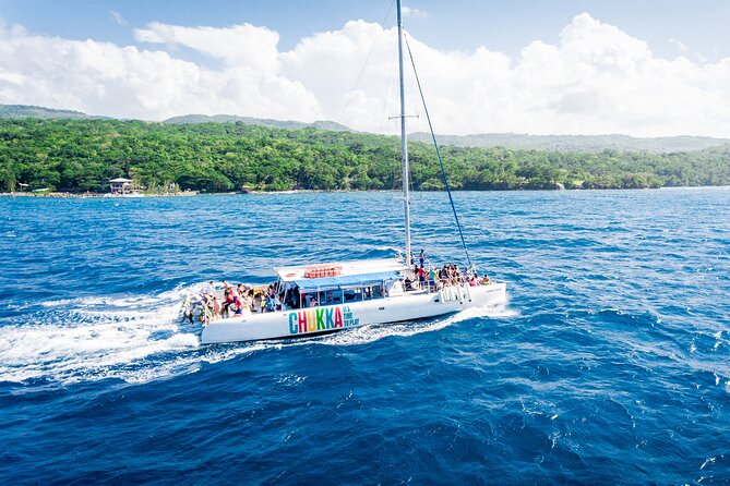 Party Catamaran with Dunns River Climb from Montego Bay - Climbing Dunn’s River Falls