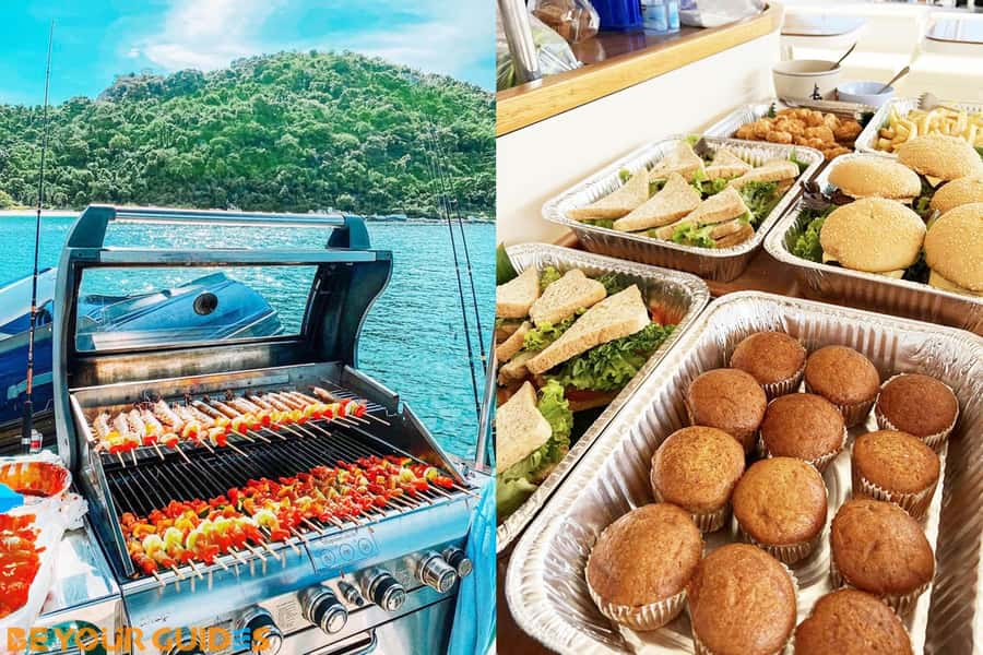Pattaya: 2 Islands one day trip on Catamaran with Lunch - The Thai buffet and included drinks