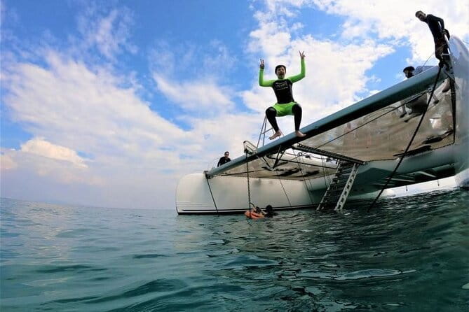 Pattaya: 3 Islands one day trip on Catamaran with Lunch - Koh Phai: clear water, photos, and the waterslide