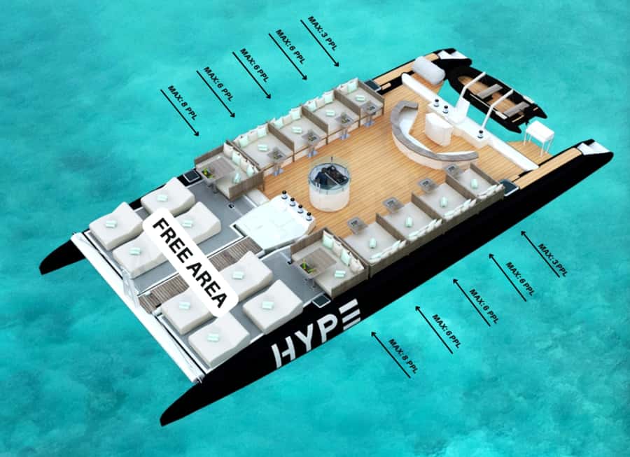 Phuket: Coral and Racha Islands Hype Luxury Catamaran - Coral Island: beautiful sand, limited water access