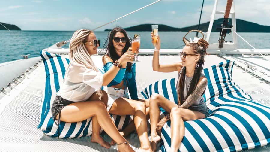 Phuket : Coral Island & Racha Island by Catamaran Tour - Coral Island: beach time with a busy edge