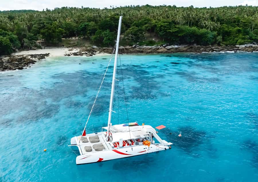 Phuket: Coral, Racha, Promthep Island Catamaran Trip & Lunch - Racha Island brings the best beach time