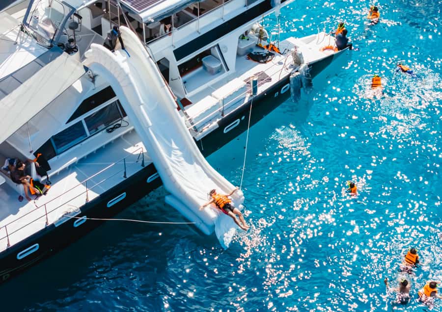 Phuket: Coral, Racha, Promthep Island Party Catamaran trip - How to prepare for the eight-hour day