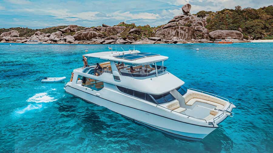 Phuket/Khao Lak: Similan Islands Luxury Catamaran Experience - Two hours at sea before Island 8