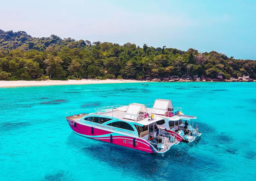 Phuket/Khaolak: Similan Islands Speed Catamaran Premium Trip - Similan Island 8 and the climb to Sailboat Rock