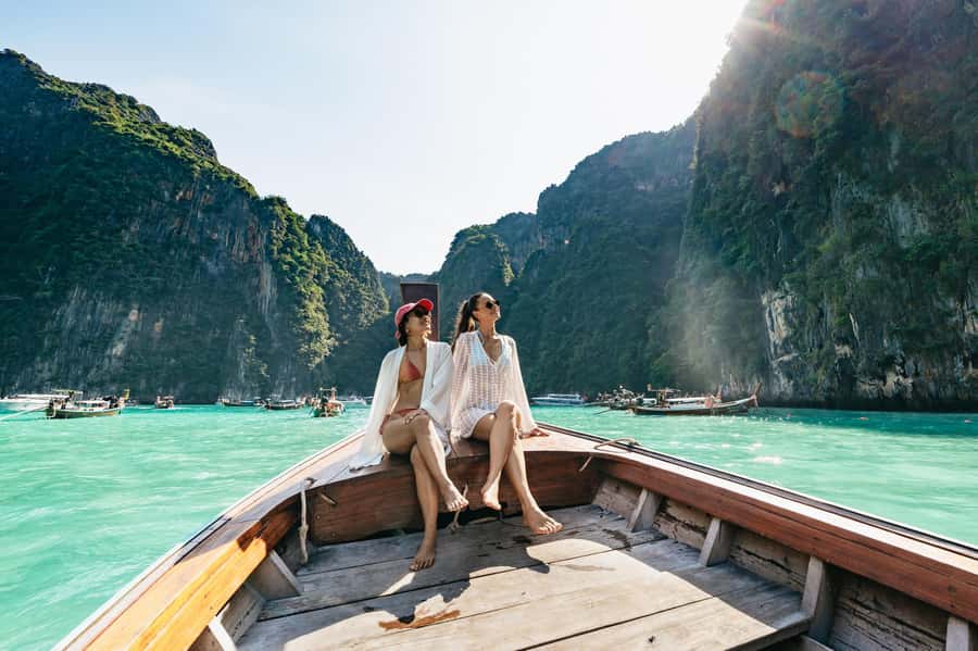 Phuket: Phi Phi Islands Day-Trip by Speed Catamaran - Viking Cave and snorkeling among the coral
