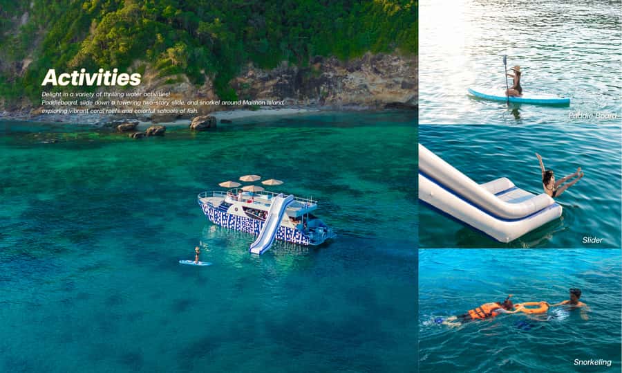 Phuket: Phi Phi Maiton Island Sunset Premium Catamaran Tour - Maya Bay and the limits of a famous beach