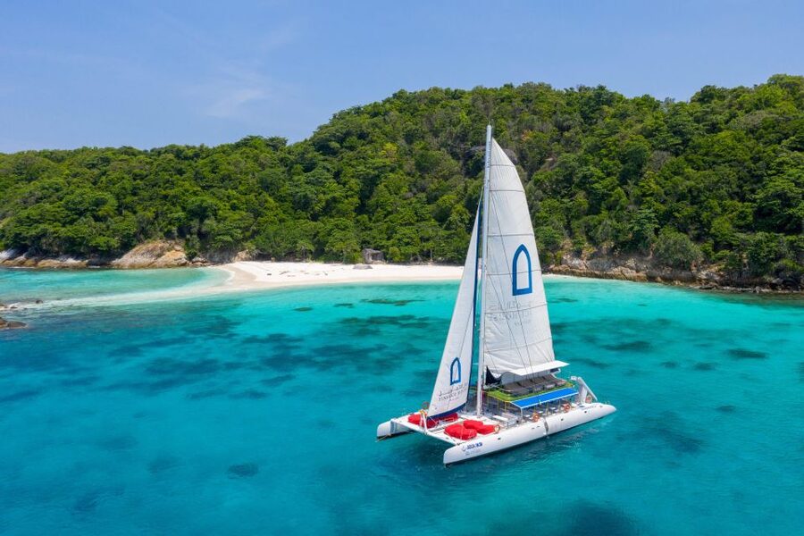 Phuket: Racha and Coral Island Catamaran Tour with Lunch - A relaxed start from Phuket to Chalong Pier
