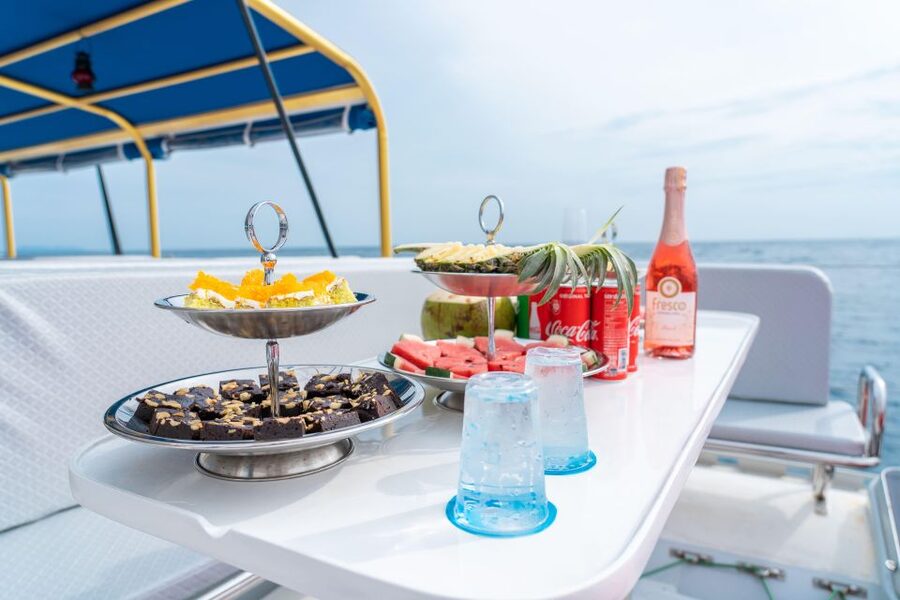 Phuket: Racha and Coral Island Catamaran Tour with Lunch - Food, drinks, and the afternoon snack