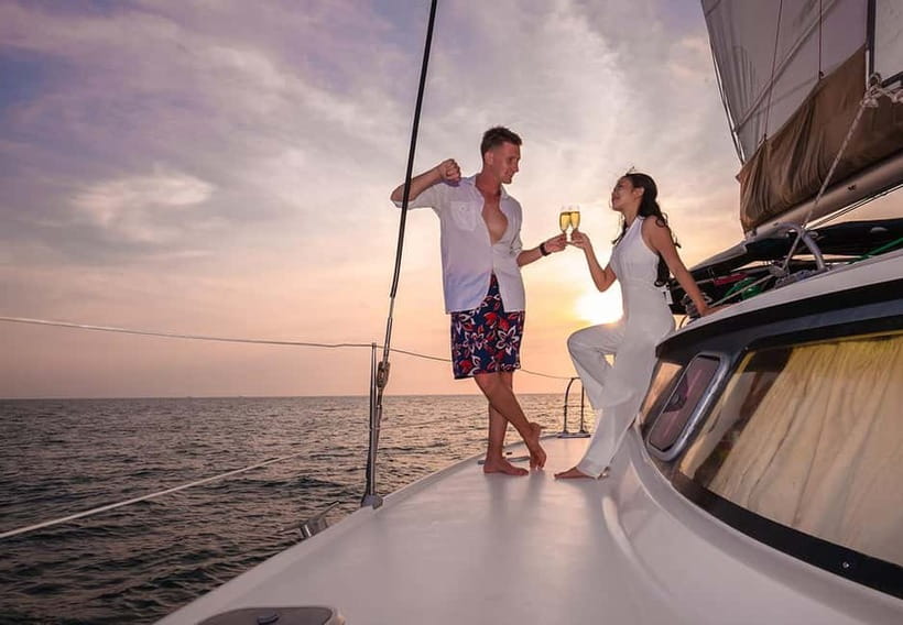 Phuket Sunset Dinner Sailing Yacht Catamaran - A Phuket afternoon that ends in gold light