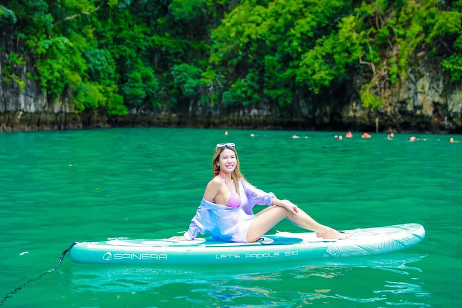 Phuket: Ultimate Phi Phi & Maya Bay Speed Catamaran Tour - Swimming at Pileh Lagoon