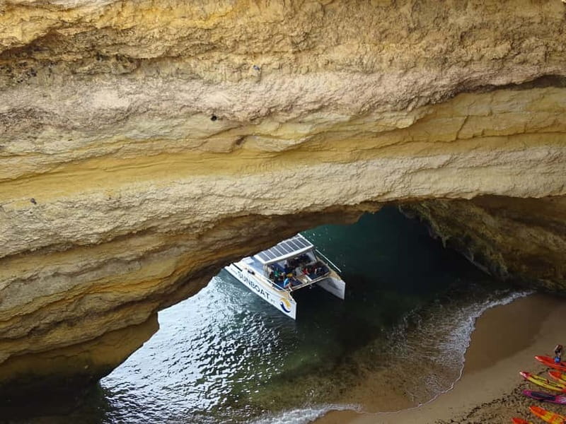 Portimão: Benagil Caves & Golden Coast Eco Catamaran Tour - Carvoeiro and the golden Algarve coast