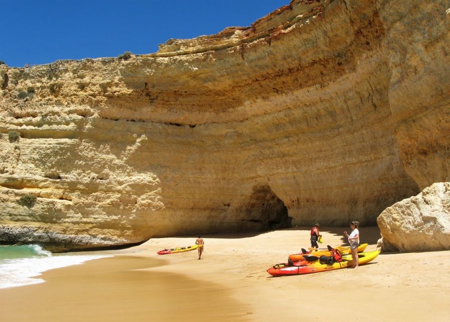 Portimão: Private Benagil Caves Catamaran and Kayak Tour - Staff support makes a difference on an active tour