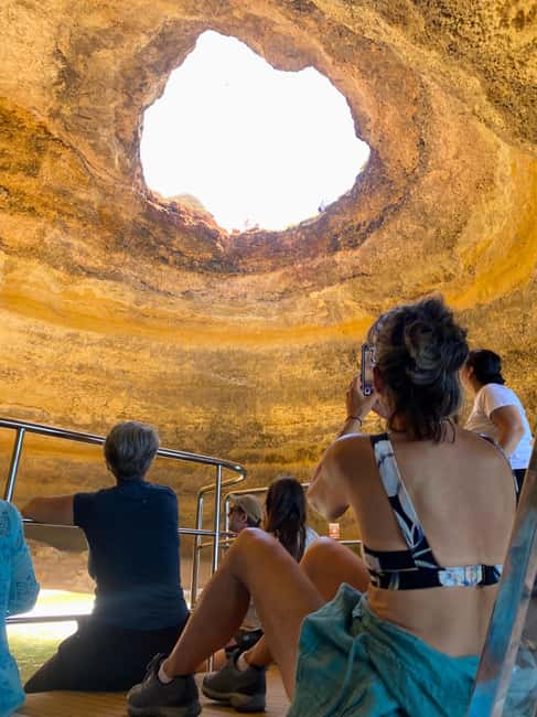 Portimao: SUNSET Benagil Caves Tour | Eco Catamaran - Leaving Portimão Marina on an electric catamaran