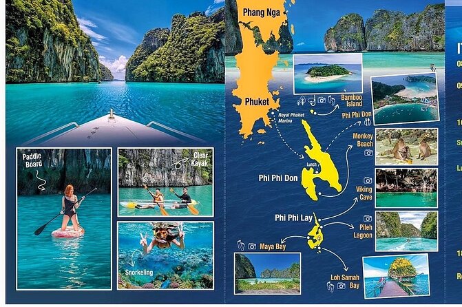 Premium Phi Phi, bamboo island tour Speed Catamaran - Monkey Beach from the Water