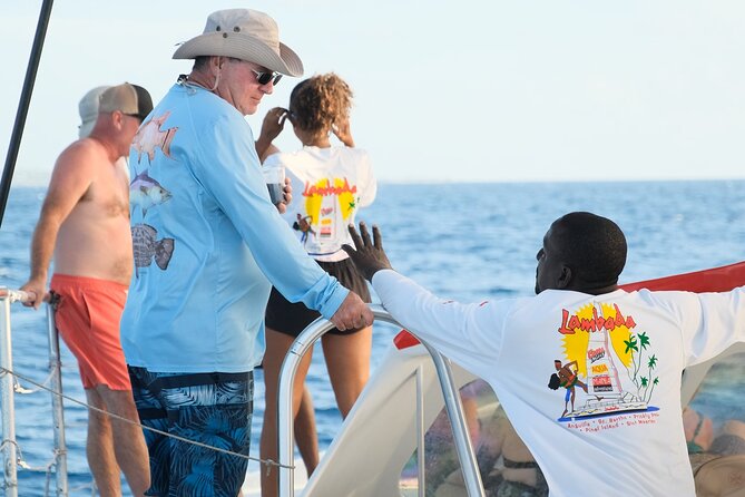 Prickly Pear Catamaran Trip from St Maarten Including Lunch - Buffet lunch with the catamaran still at sea