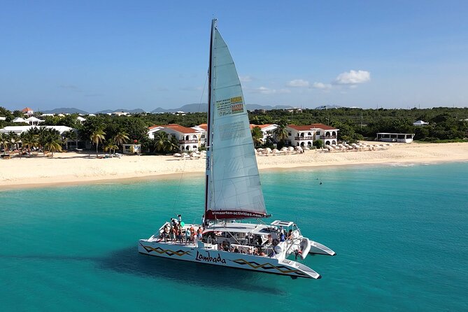 Prickly Pear Catamaran Trip from St Maarten Including Lunch - Prickly Pear’s beach and reef stop