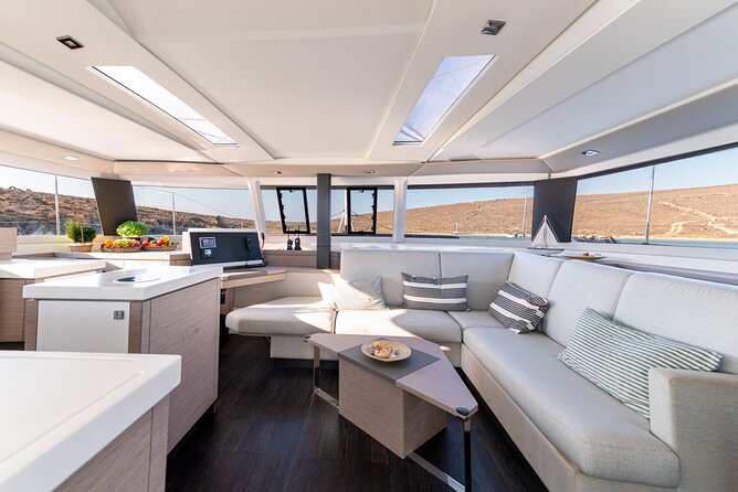 Private 5-Hour Cruise on Brand-New Luxury Catamaran in Mykonos - Lunch, Drinks, and the Work of the Crew