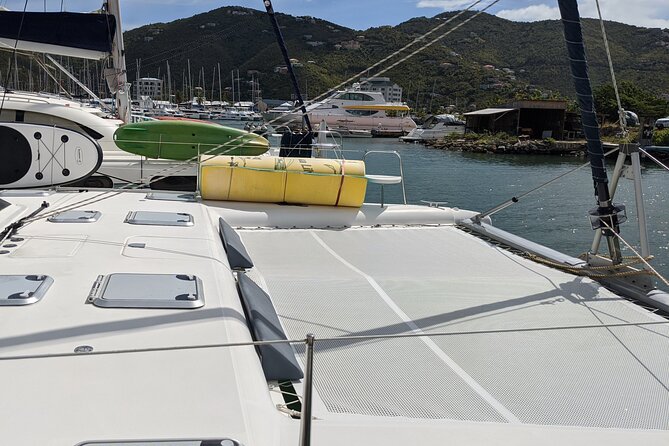 Private 6 Hrs 47 ft. Catamaran Snorkel & Cielo Charter (30p. max) - First stop: guided reef snorkeling
