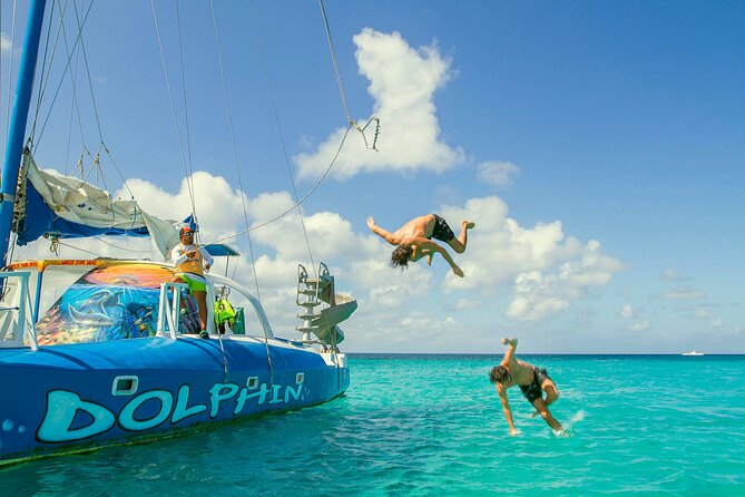 Private Catamaran Adventure Cruise with Rope Swing and Water Slide - Three hours on the catamaran Dolphin