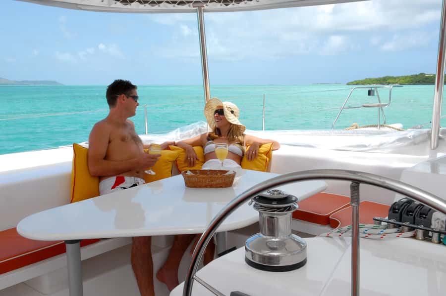 Private Catamaran Charter to Ile aux Cerfs - Starting at Pointe Jerome with a private boat