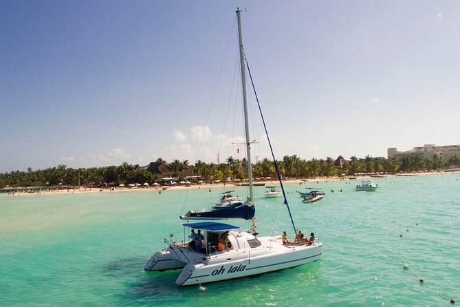 Private Catamaran from Cancun to Isla Mujeres | For up to 25 ppl - Swimming at Playa Norte