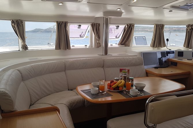 Private Catamaran Tour to the Maddalena Archipelago from Porto Rafael Palau - Spiaggia Rosa, a famous beach seen from outside