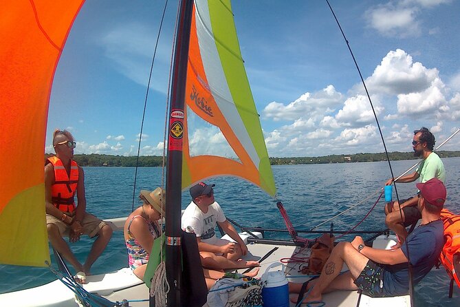 Private Eco-Tour on a Recreational Catamaran with Kayaks Included - Quiet sections of the lagoon with Diego, Armando, or Daniel
