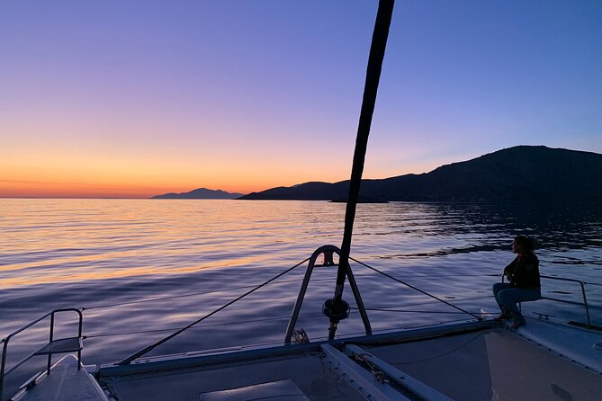 Private Full Day Catamaran Cruise from Paros with Lunch - Antiparos coves reached by boat