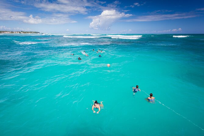 Private Groups Exclusive Punta Cana Catamaran Excursion - A long, easy stop in waist-deep water
