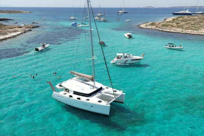 Private Half Day Catamaran Cruise - Setting out from Naxos Town