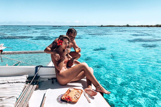 PRIVATE Half Day Tour : Moorea Snorkeling & Sailing on a Catamaran named Taboo - Snacks, drinks, and the comfort factor