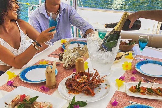 Private Luxury Catamaran Cruise in St. Lucia - Marigot Bay, a sheltered stop with real scenery
