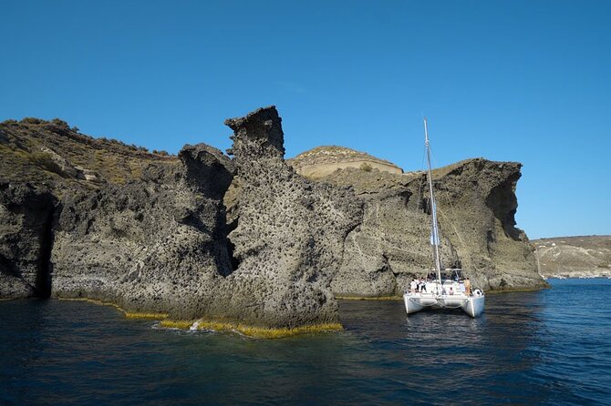 Private Luxury Santorini Catamaran Cruise with Port Pickup - What the private crew adds