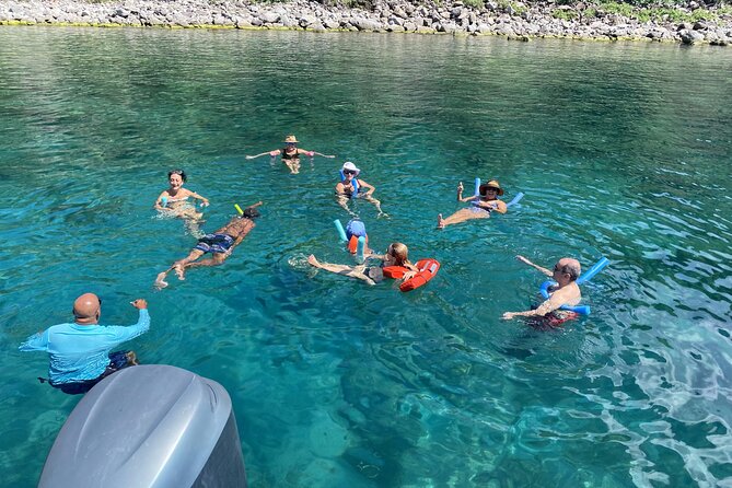 Private Power Catamaran Adventure in Saint Kitts and Nevis - Swimming, shell finding, and the return route