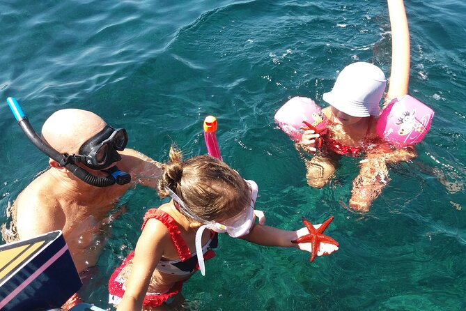 Private ride with sea bath in Solar Catamaran - Cap d’Antibes, cliffs, coves, and clear water