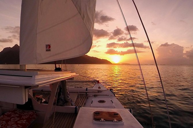 PRIVATE Sunset Cruise : Moorea Sailing on a Catamaran named Taboo - How the catamaran suits different kinds of trips