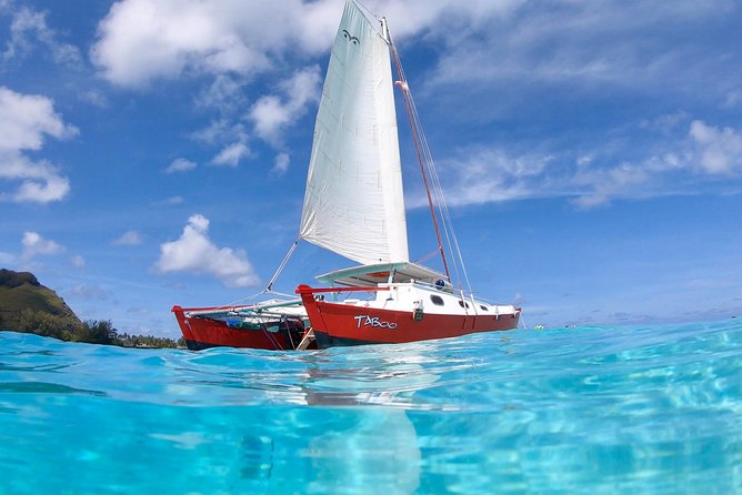 PRIVATE Sunset Tour: Moorea Snorkeling on a Catamaran named Taboo - The sunset finish around Moorea’s lagoon
