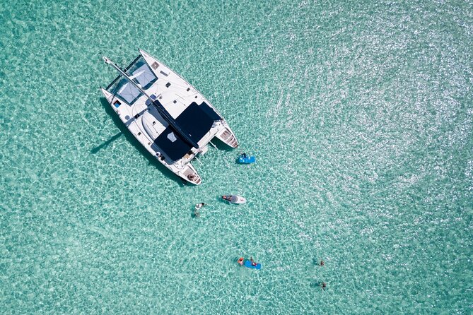 Puerto Morelos Secret Sandbar Catamaran Sail - Boarding at Marina La Bonita at 12:30 pm