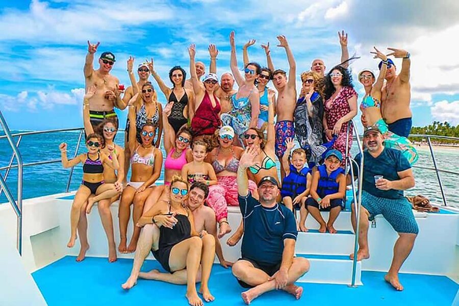 Punta Cana: Catamaran Boat Party with Unlimited Drinks - The natural ocean pool stop