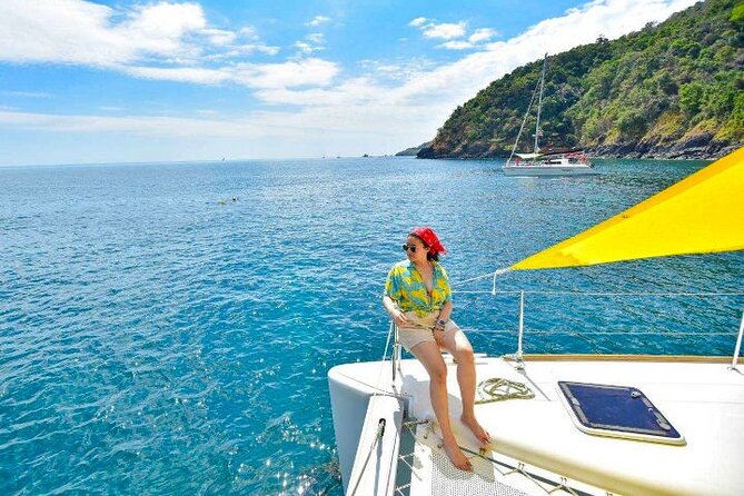 Racha and Coral Islands with Sunset at Promthep Cape by Catamaran Yacht - Coral Island: beach time and the first reef stop