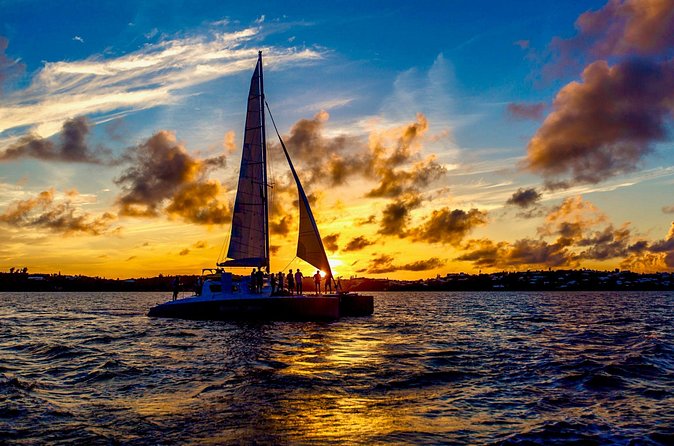 Restless Native Catamaran Sunset & Swizzle Cruise - Bermuda stories and music on the way out