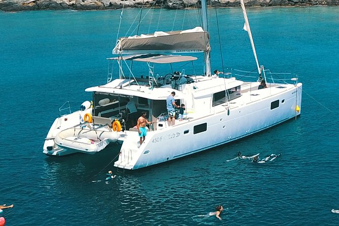 Rethymno Catamaran Cruise: Healthy Lunch & Open Bar - Arriving at Georgioupoli Bay