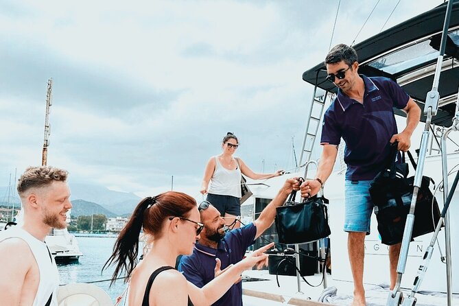Rethymno: Private Catamaran Cruise with Lunch and Drinks - The 105-minute sail along Crete’s coast