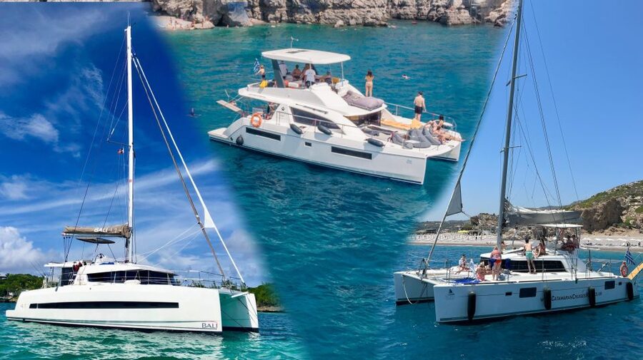 Rhodes: All-Inclusive Catamaran Cruise with Lunch and Drinks - Leaving Mandraki Harbor at 10 a.m.