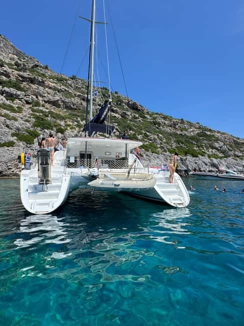 Rhodes: All inclusive Catamaran Escape with Lunch & Drinks - What the boat feels like for six hours